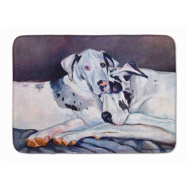 Carolines Treasures Carolines Treasures 7163RUG Harlequin Natural Great Danes Machine Washable Memory Foam Mat 7163RUG - main
